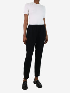 Stella McCartney Black elasticated waist trousers - size IT 38
