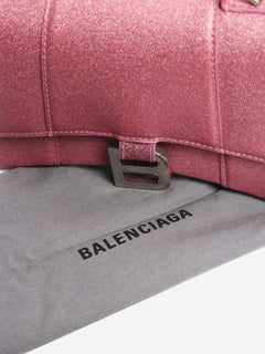 Pink glitter Hourglass XS handbag Cross-body bags Balenciaga 