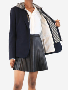 Veronica Beard Navy blue hoodie blazer - size UK 6