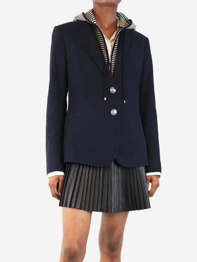 Navy blue hoodie blazer - size UK 6 Coats & Jackets Veronica Beard 