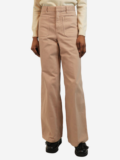 Dusty pink high-waist denim jeans - size UK 10 Trousers Christian Dior 