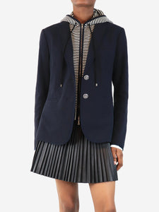 Veronica Beard Navy blue hoodie blazer - size UK 6