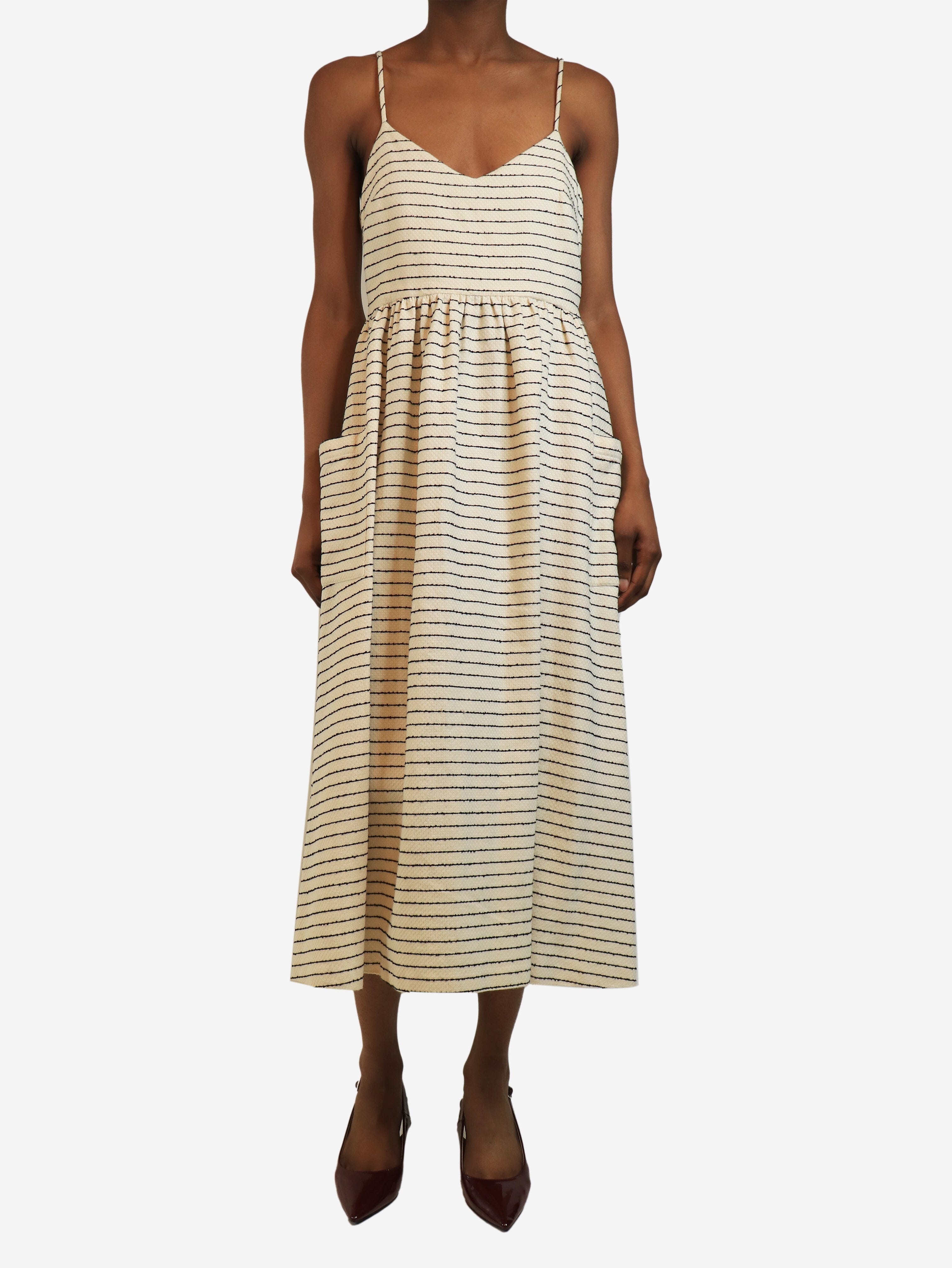 Mara Hoffman pre-owned black and white striped sundress