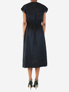 Joseph Black ramie mini dress - size UK 6