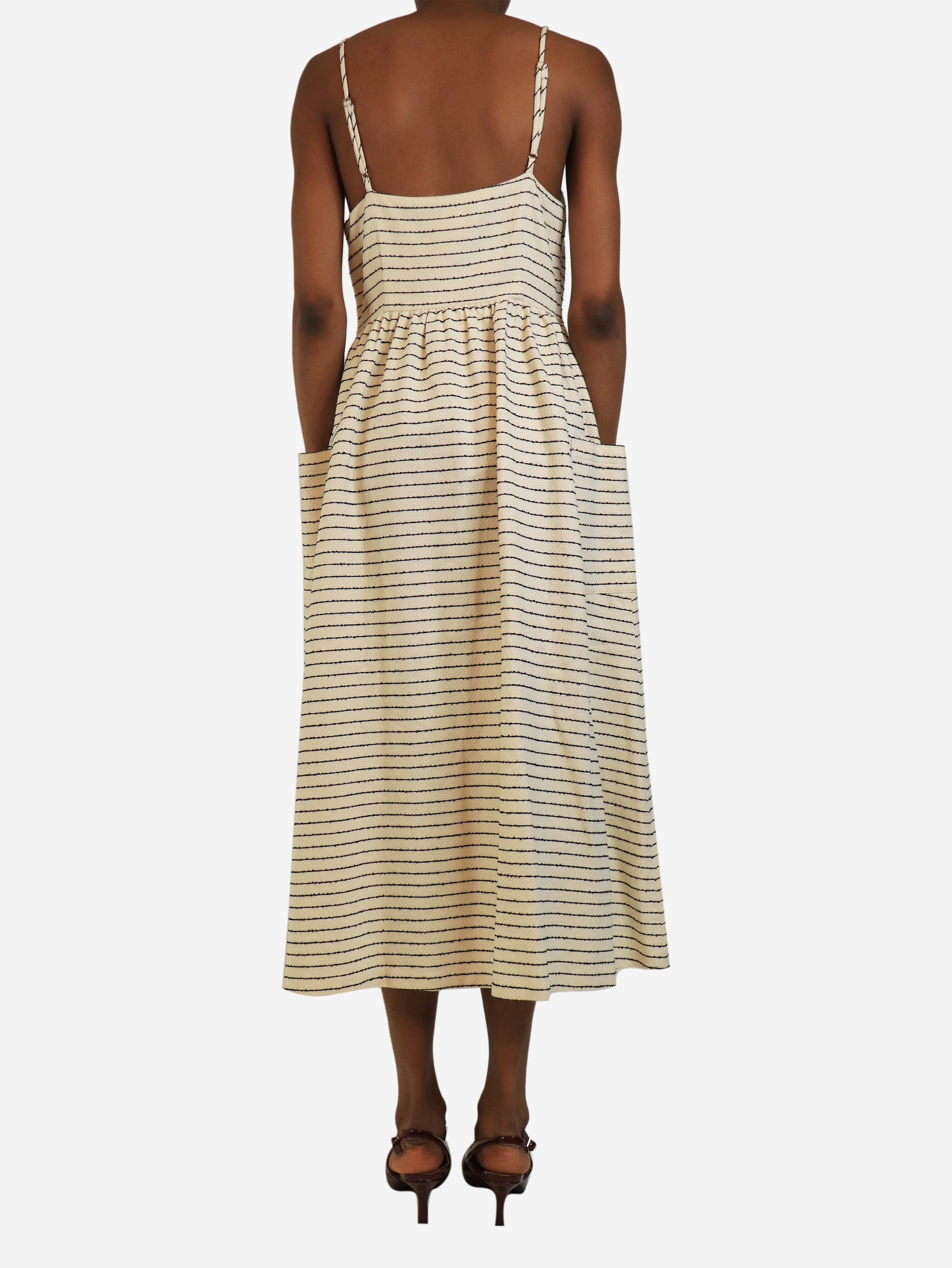 Black and white striped sundress - size UK 6 Dresses Mara Hoffman 