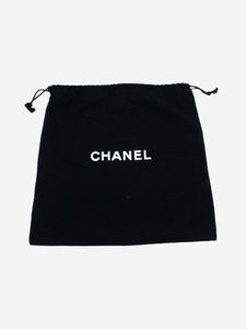 Chanel Black 2000-2002 medium lambskin Classic double flap bag