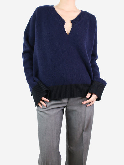 Dark blue wool jumper - size UK 10 Knitwear Marni 