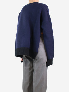 Marni Dark blue wool jumper - size UK 10