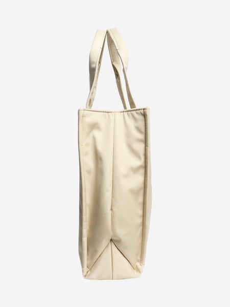 Beige nylon tote bag alternate image
