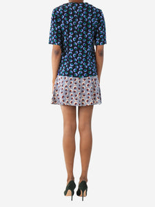 Stella McCartney Blue floral printed dress - size UK 6