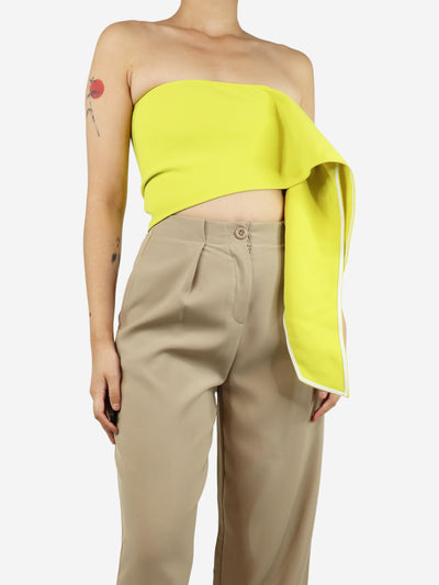 Yellow strapless crop-top - size UK 8 Tops Maticevski 