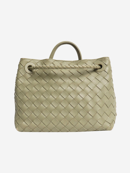 Sage green Andiamo medium Intrecciato leather tote alternate image