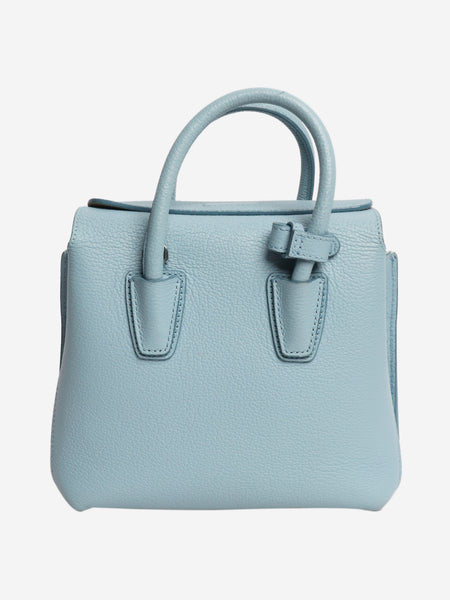 Light blue leather crossbody bag product image