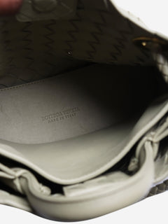 Sage green Andiamo medium Intrecciato leather tote Shoulder bags Bottega Veneta 