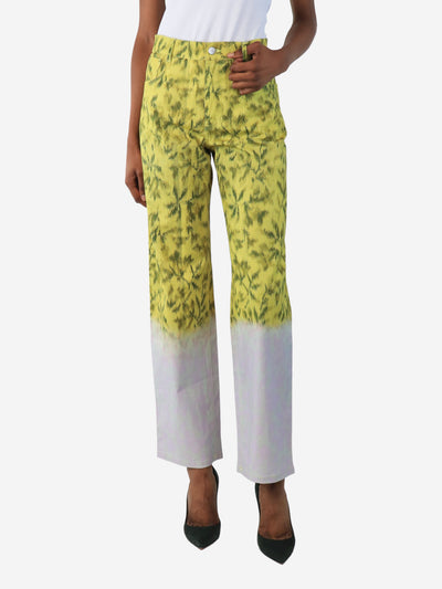 Multicolour two-tone printed trousers - size XS Trousers Miaou 