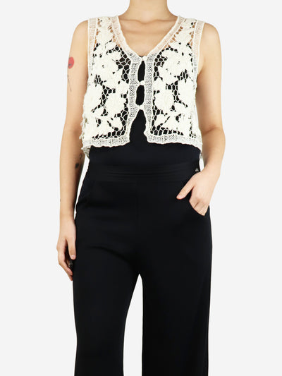 Rag & Bone Off-white Coralie crochet vest - size S Tops Rag & Bone 