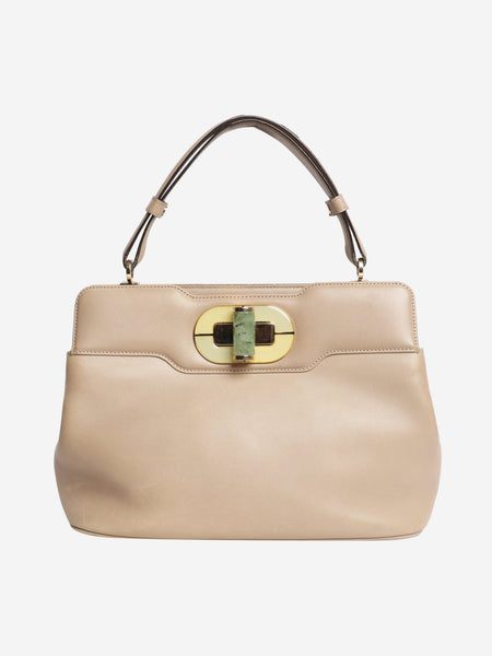 Neutral leather shoulder bag product image