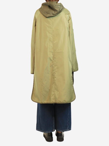 Olive ripstop hooded poncho - size UK 6 alternate image