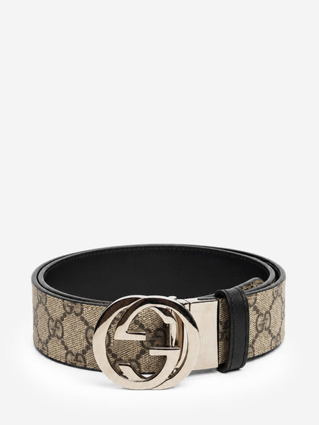 Brown GG Supreme canvas reversible Interlocking G belt product image