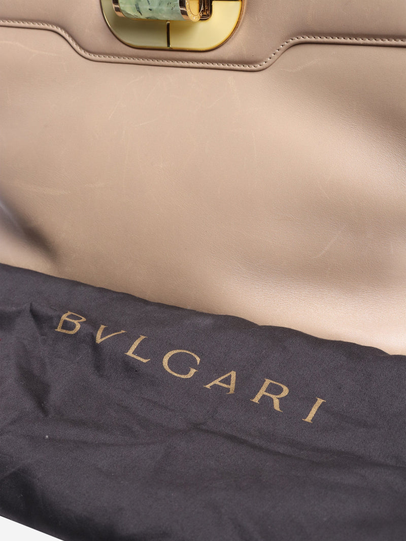 Neutral leather shoulder bag Shoulder bags Bvlgari 