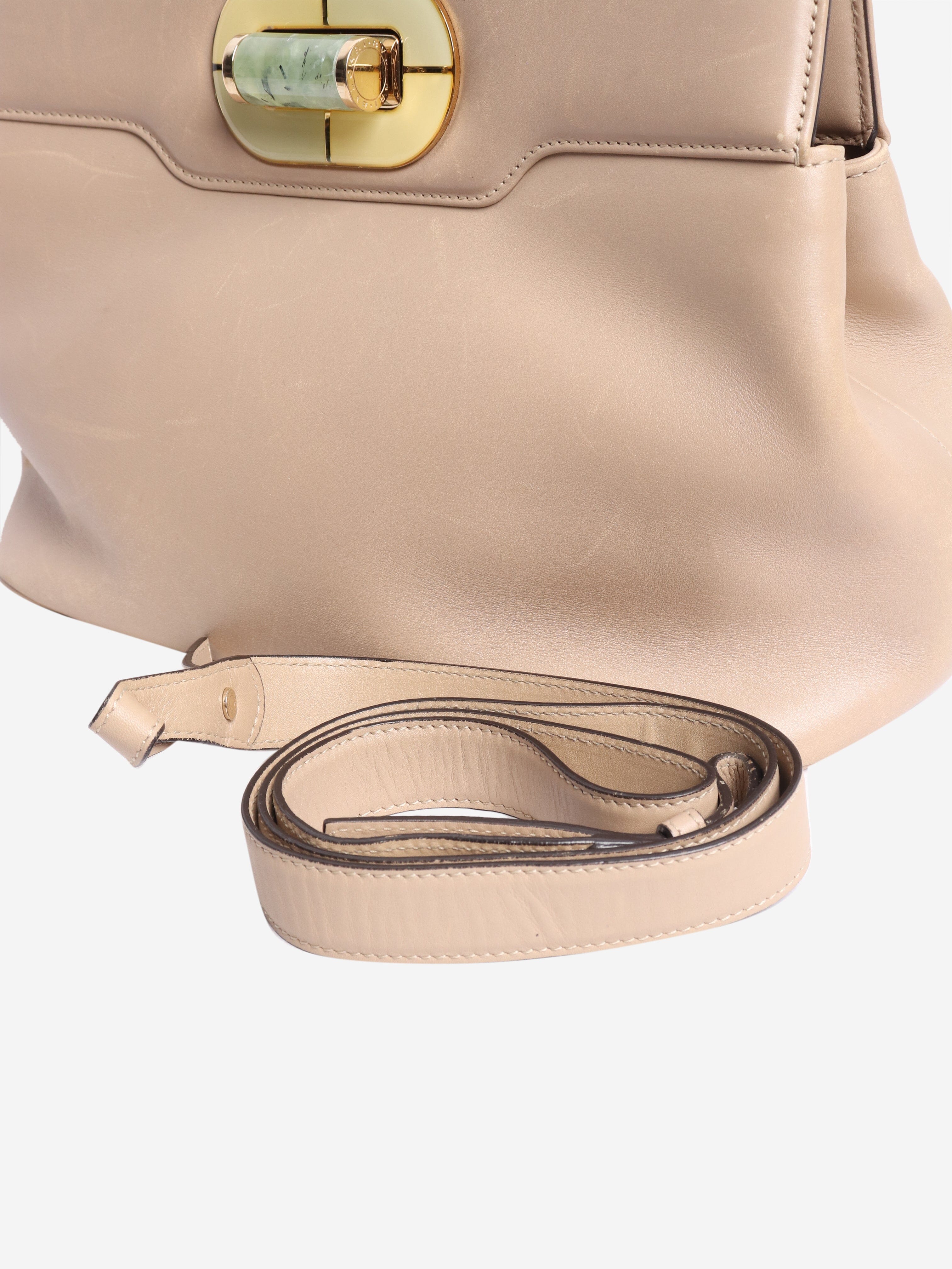 Neutral leather shoulder bag Shoulder bags Bvlgari 