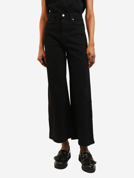 Black wide-leg jeans - size W26 product image