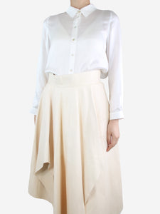 Divine Cashmere White silk shirt - size S