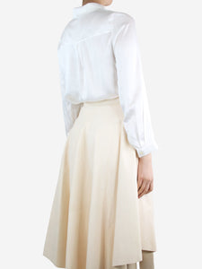 Divine Cashmere White silk shirt - size S