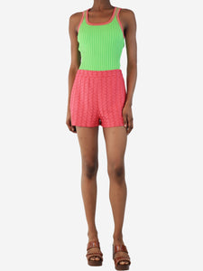 Missoni Pink textured shorts - size UK 8