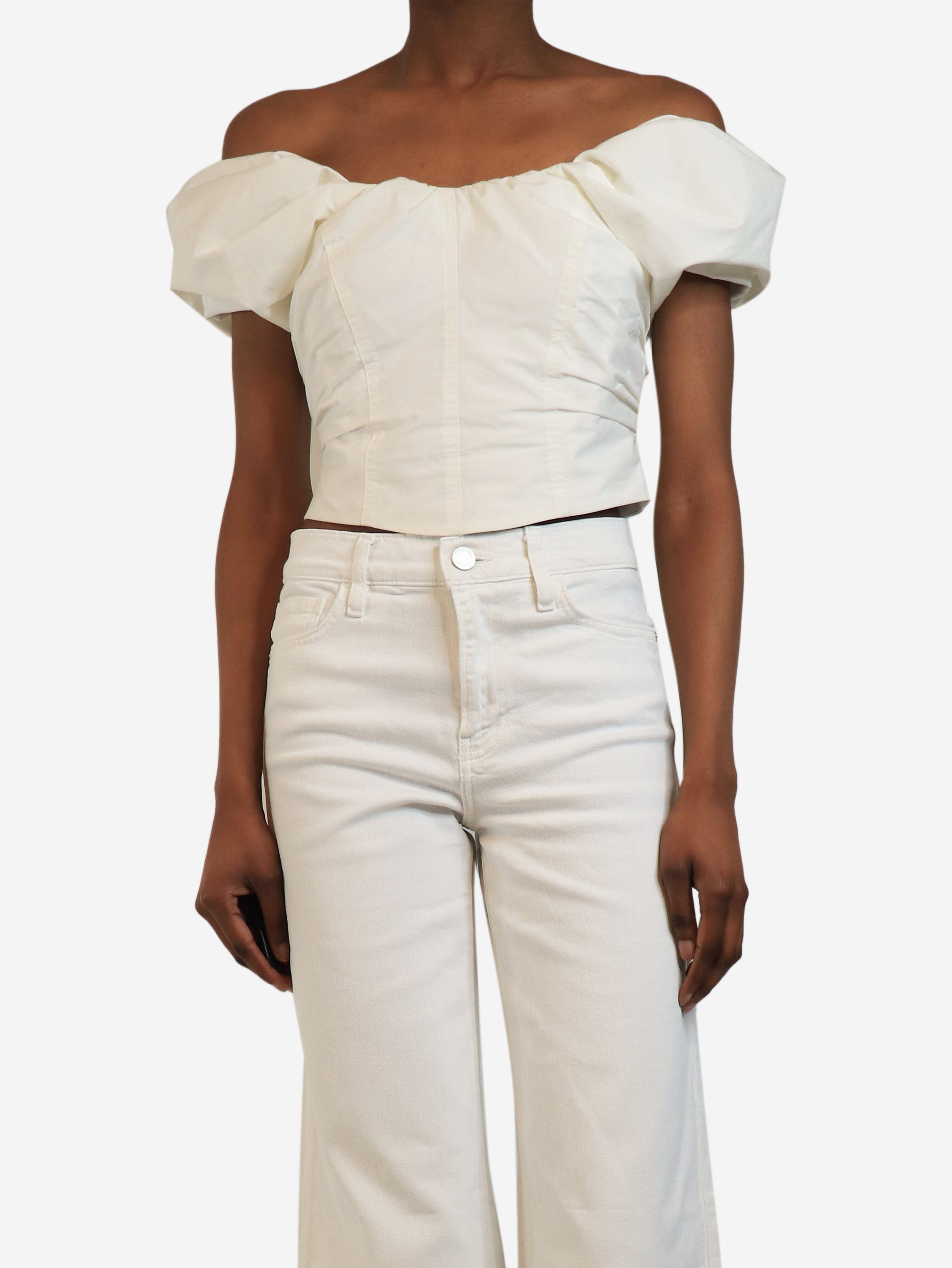 White cropped-top - size UK 6 Tops A.L.C. 