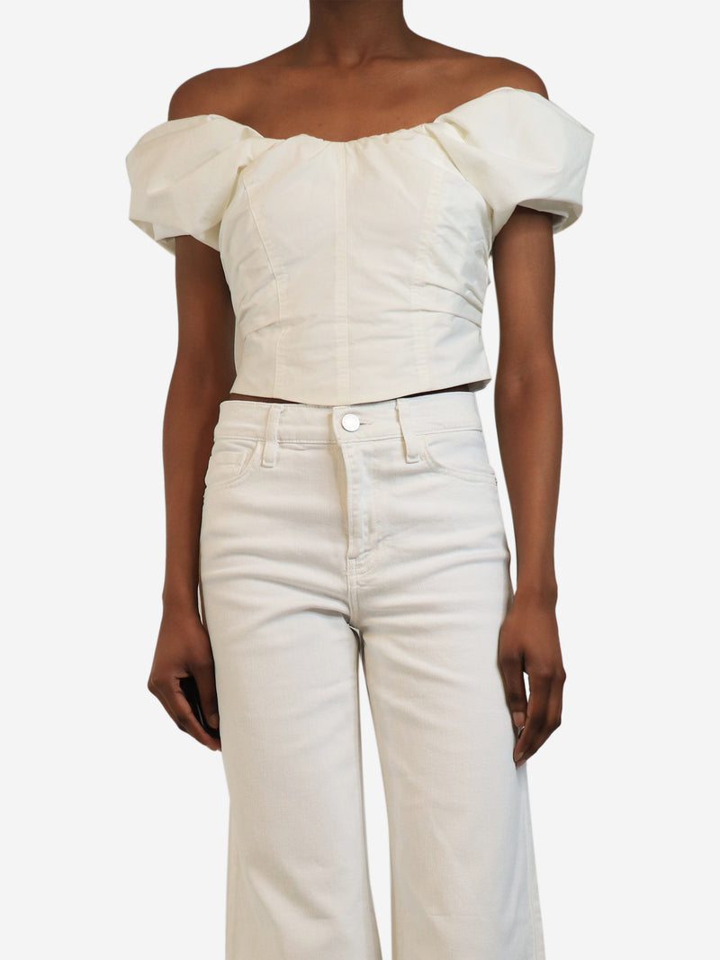 White cropped-top - size UK 6 Tops A.L.C. 