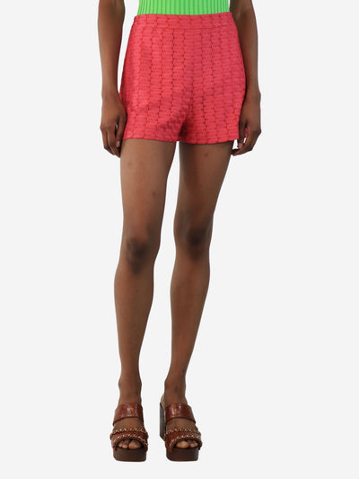 Pink textured shorts - size UK 8 Shorts Missoni 