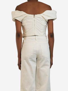 White cropped-top - size UK 6 Tops A.L.C. 