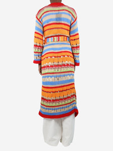 Etro Multicoloured crochet maxi cardigan - size UK 6