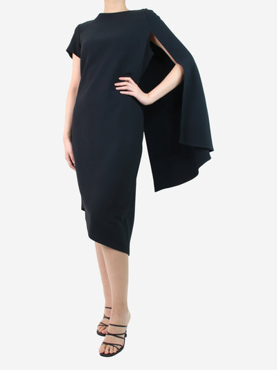 Black asymmetrical dress - size UK 12 Dresses Osman 