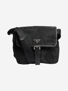 Prada Black Tessuto nylon shoulder bag