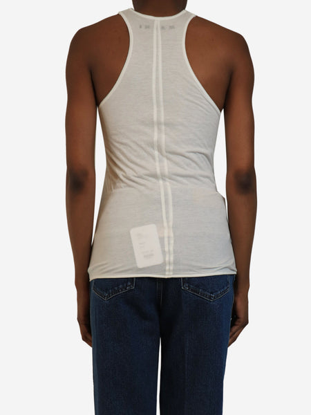 White face-print tank top - size UK 8 alternate image