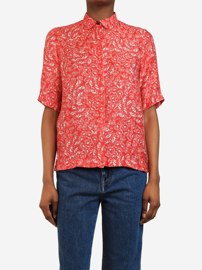silk blend top