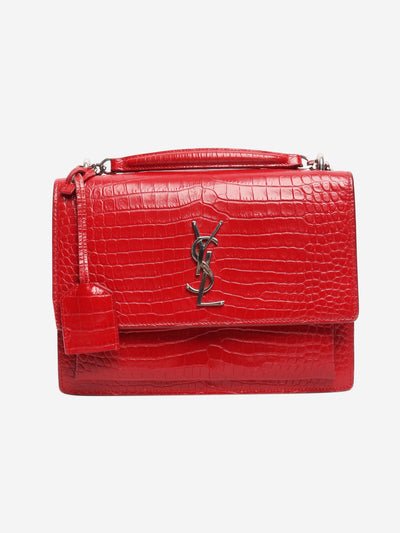 Red Sunset croc-embossed crossbody bag Cross-body bags Saint Laurent 