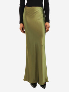 Green silk maxi skirt - size XS Skirts Cult Gaia 