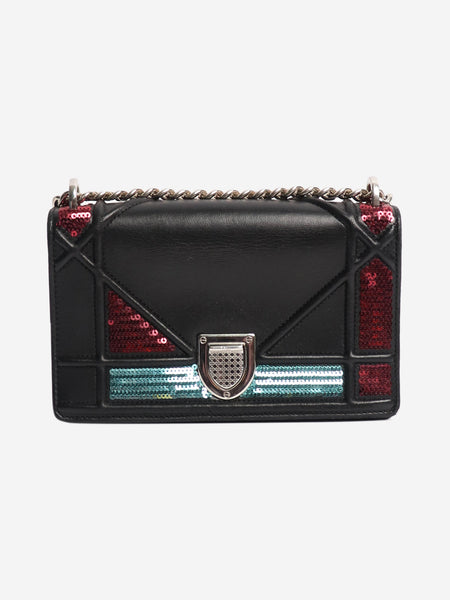 Black small sequin Diorama crossbody bag product image
