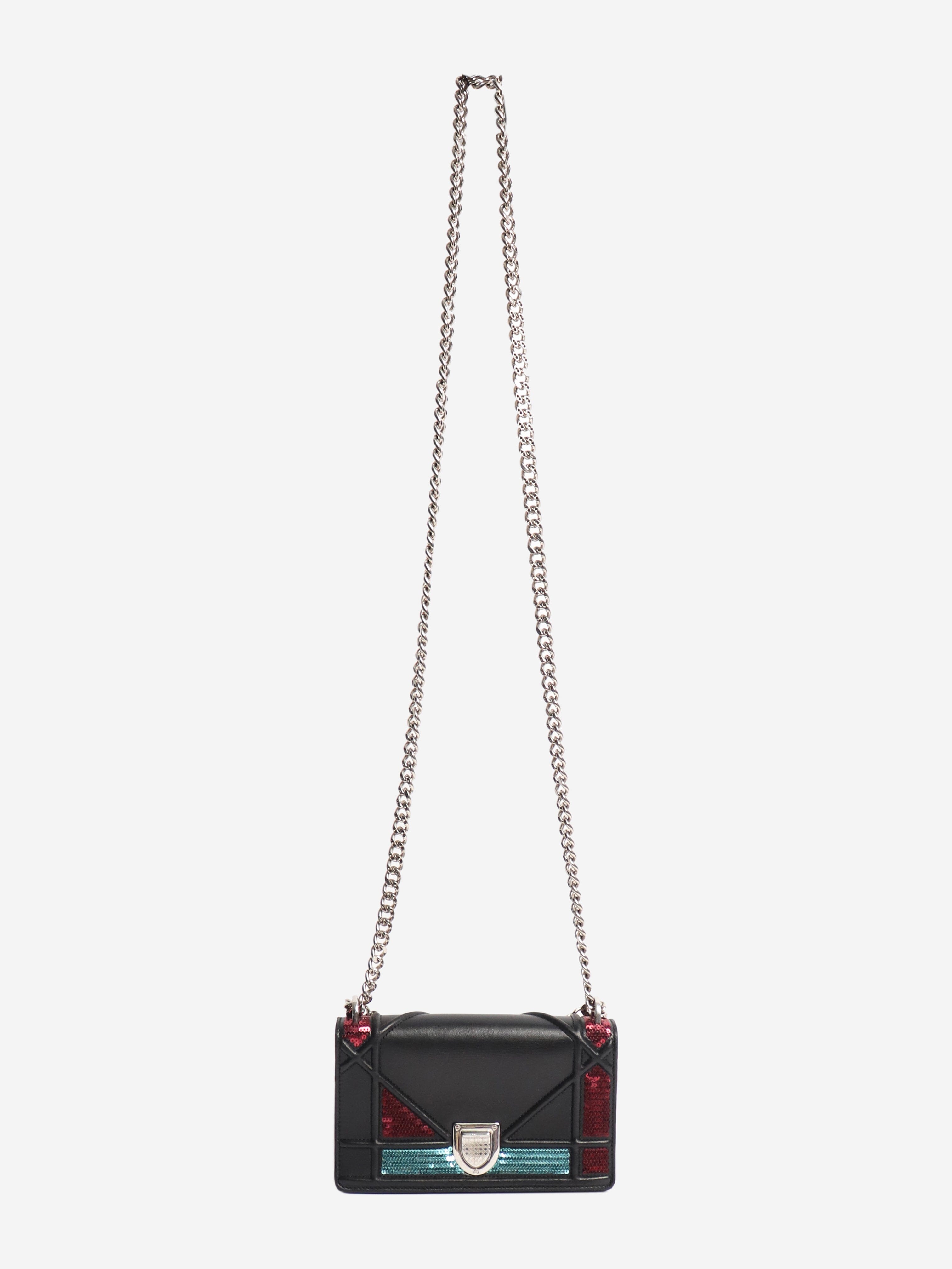 Black small sequin Diorama crossbody bag Cross-body bags Dior 