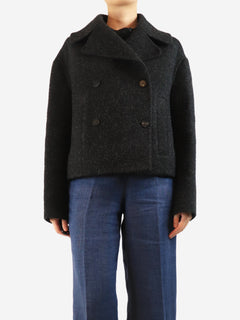 Dark grey wool peacoat - size UK 14 Coats & Jackets Dior 