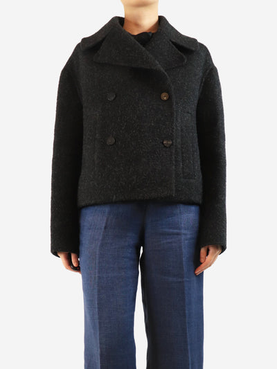 Dark grey wool peacoat - size UK 14 Coats & Jackets Dior 