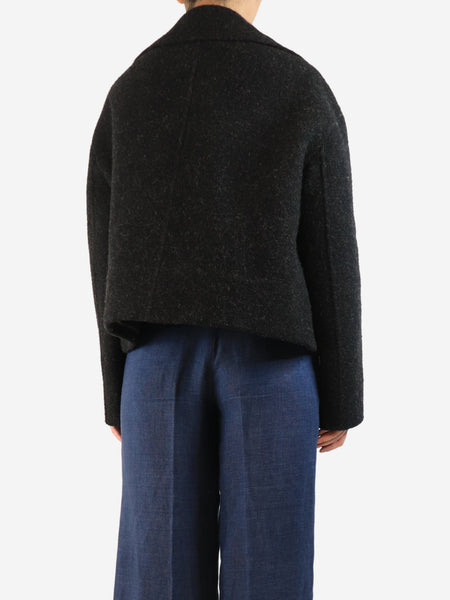 Dark grey wool peacoat - size UK 14 alternate image