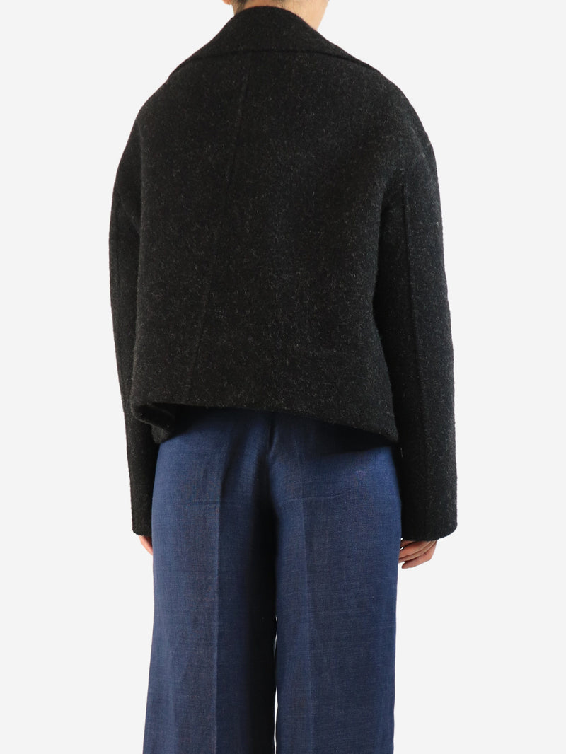 Dark grey wool peacoat - size UK 14 Coats & Jackets Dior 