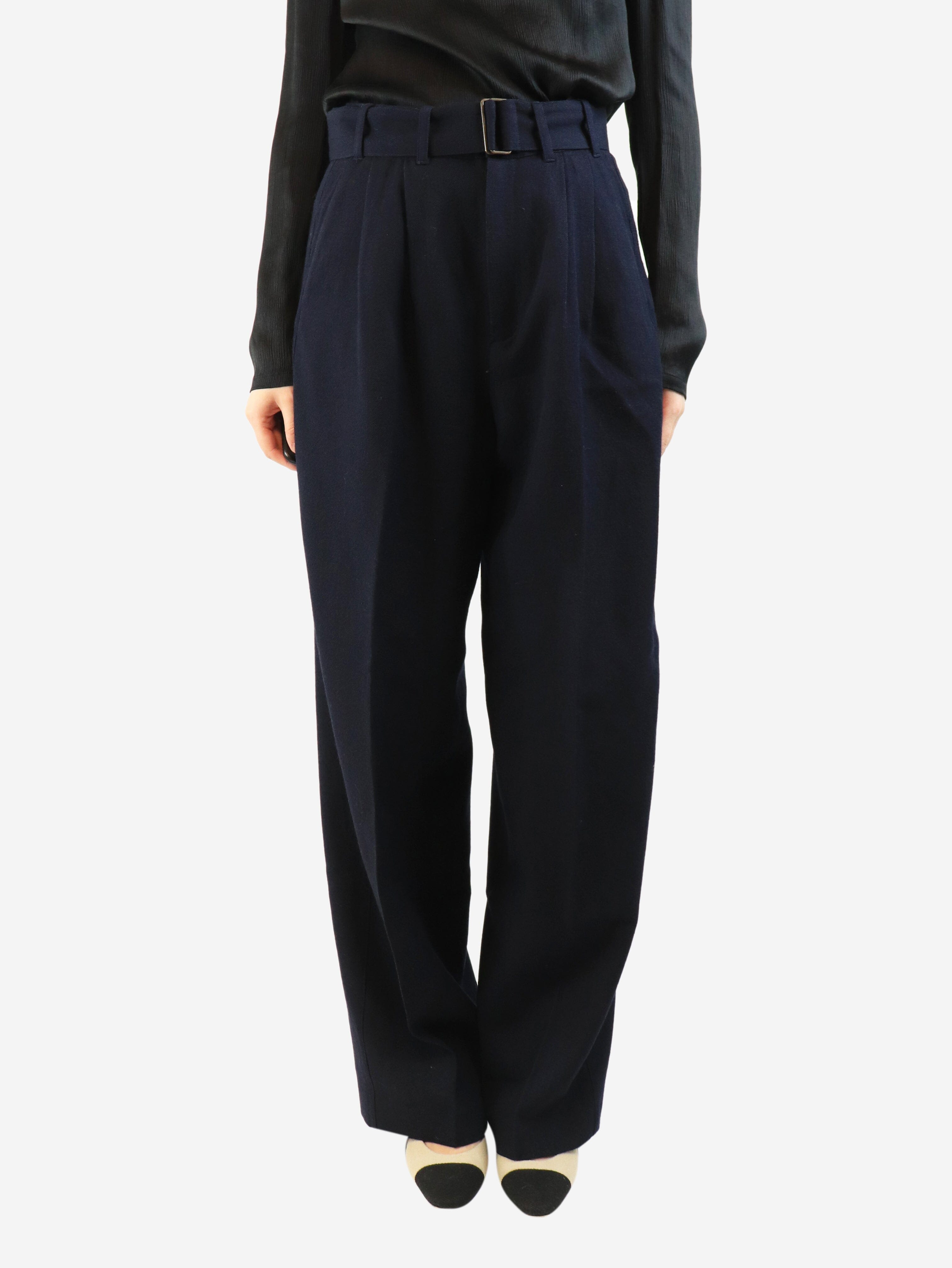 Navy Cole trousers - size UK 10 Trousers Soeur 