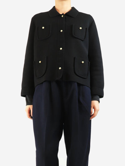 Black knit shacket - size UK 18 Coats & Jackets Dior 