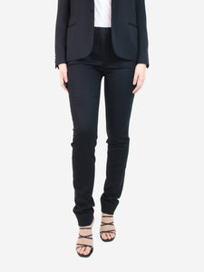 Loro Piana Black tailored trousers - size UK 10