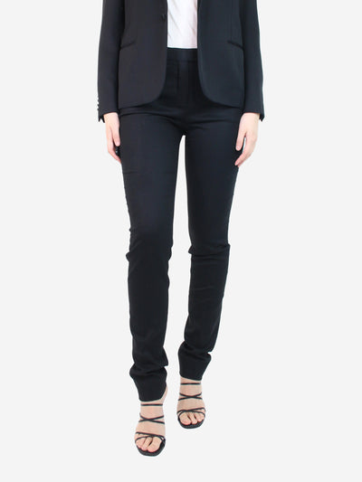 Black tailored trousers - size UK 10 Trousers Loro Piana 